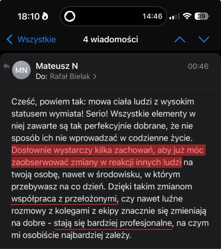 Opinia: Mateusz N. (25 lat)