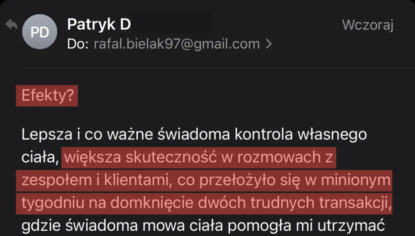 Opinia: Patryk D. (33 lat)