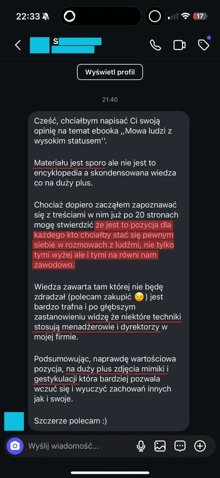 Opinia: Sebastian (21 lat)